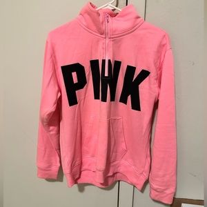 VS Pink sweater quarter zip size XS